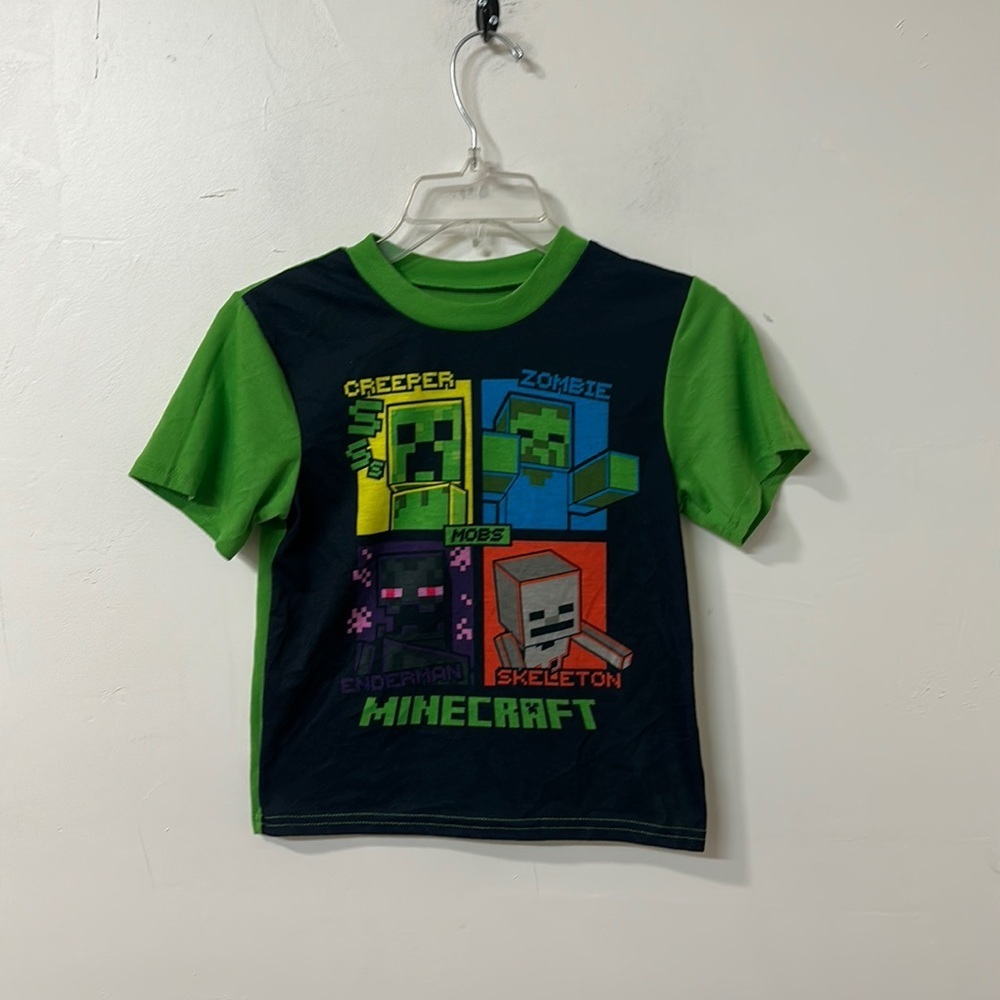 Minecraft boys pajama tee
